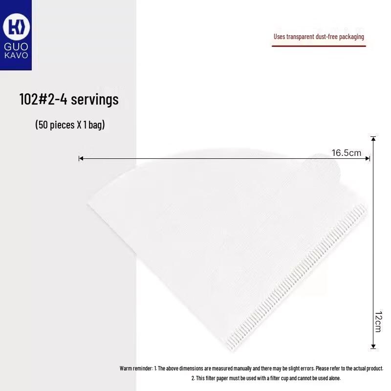 

Zhao Ran Fan-Shaped Pour-Over Coffee Filter Papers