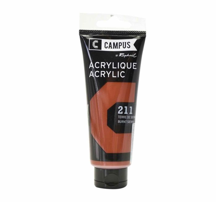 Peinture acrylique - Campus by Raphael - 211 - Terre de Sienne - 100 ml - Mixte