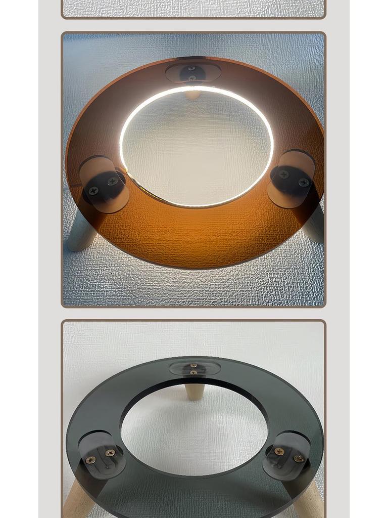 Harman Kardon Glazed Crystal Wood Anti-Slip Desktop Speaker Stand - Free Shipping & Ideal for Home Use