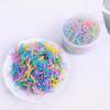 Black Thick Elastic Hair Bands: No-Damage Hair Ties for Women & Kids