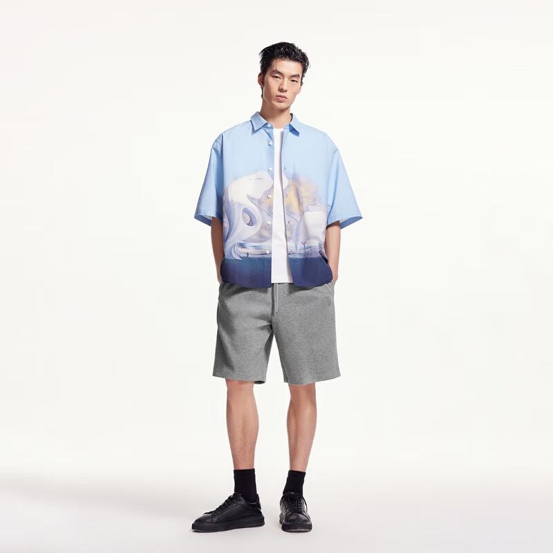 Jack & Jones Men's Embroidered Logo Casual Loose Shorts