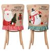 Cloth Dinner Chair Seat Cover Cartoon Wear for Chairs Cute Christmas Chair Cover  Restaurant