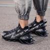 Fashion Lace-up Men's Sneakers Trendy Blade Shoes Elastic Outdoor Sports Shoes Teenager Running Exercise Shoes