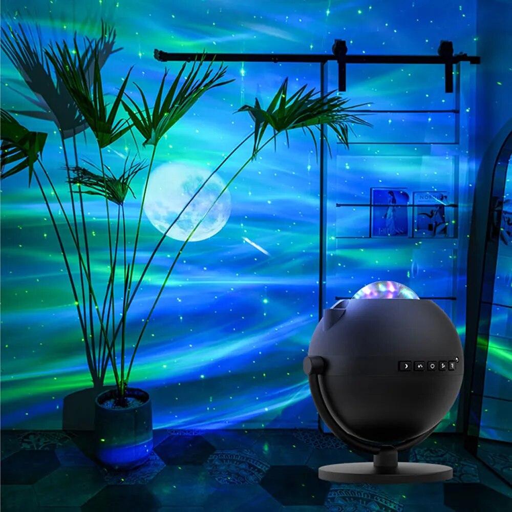 

Wi-Fi Bluetooth Led Moon Galaxy Проектор Звездное небо Ночной свет USB Музыка Туманность Звездный свет для спальни