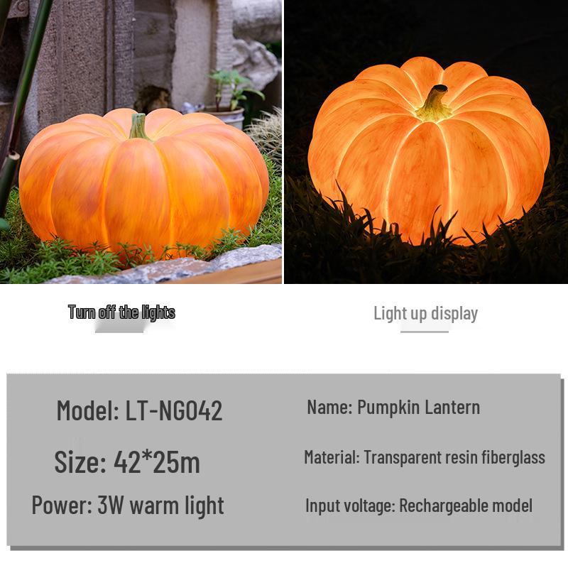 Portable Moon, Durian, Pumpkin, Goose, and Owl Animal Lamps - Solar-Powered Outdoor Decor
