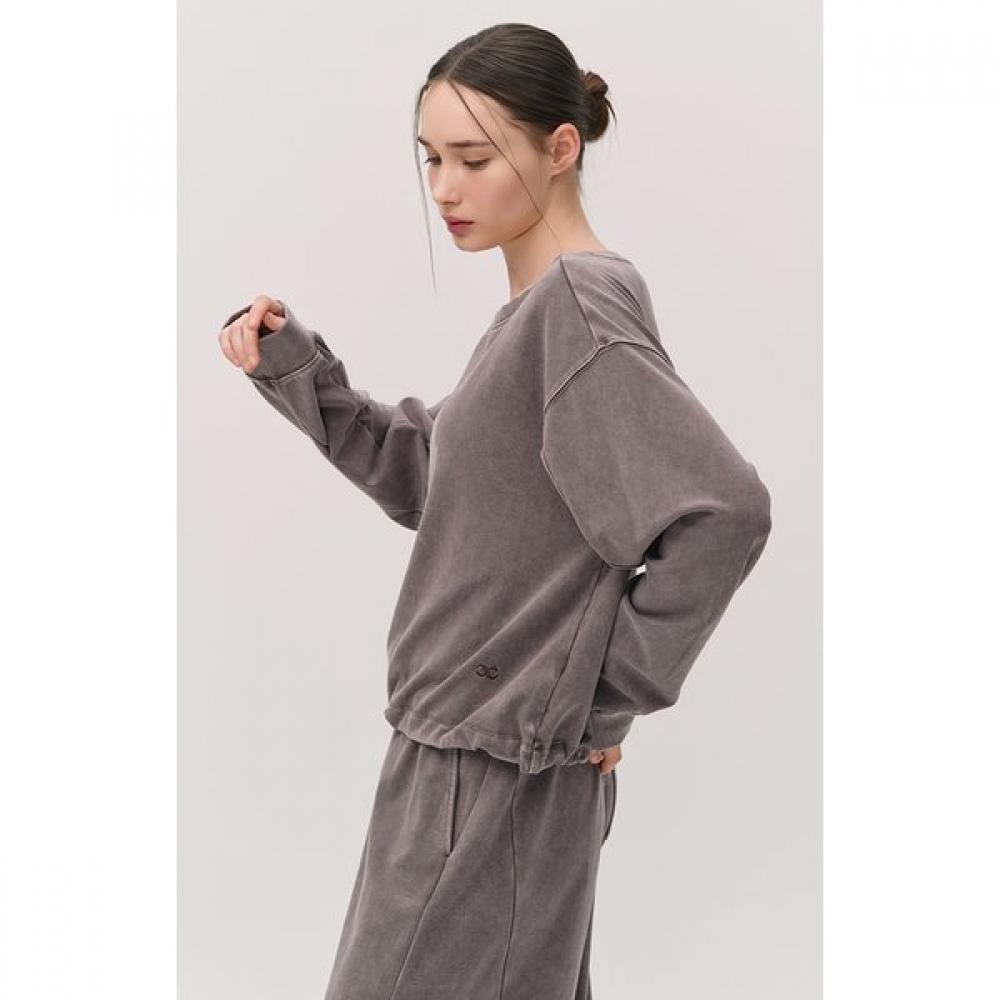 Huit Washed Crop Sweatshirt Htwtp5k02t