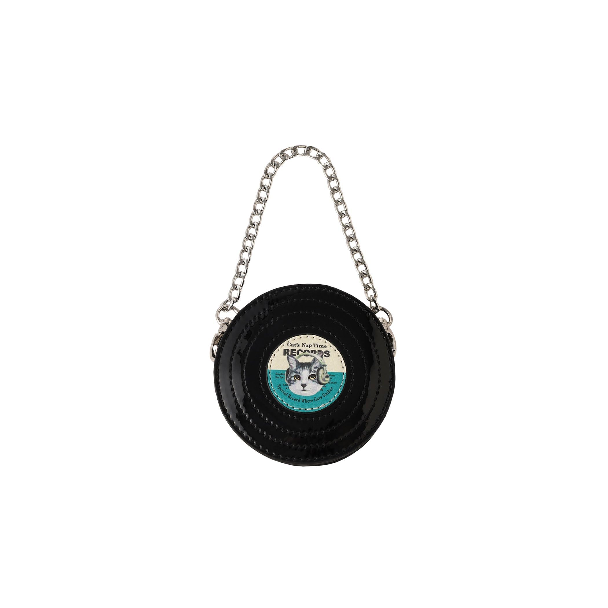 

Afternoon Tea Living JS42 Мини-кошелек в форме пластинкиКошачий сон, Черный