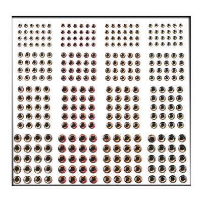 336Pcs Fly Tying Materials DIY Fishing Lures Realistic Fishing Baits Eye With 4D Eye For Freshwater & Saltwater Fishing