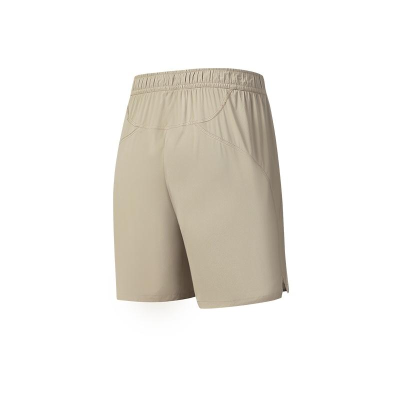FILA Fitness Contact Cool Sensation Simple Solid Color Versatile Fashion Casual Shorts Men shorts Squirrel-Khaki A11M621808FBG