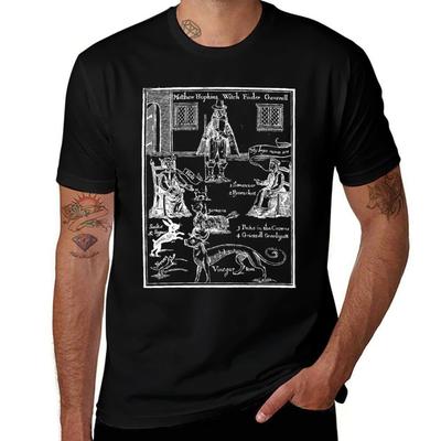 Witchfinder (white) T-Shirt T Shirts for Man Graphic Vintage T Shirts for Man Pack Cotton Man T Shirts Graphic T-Shirt