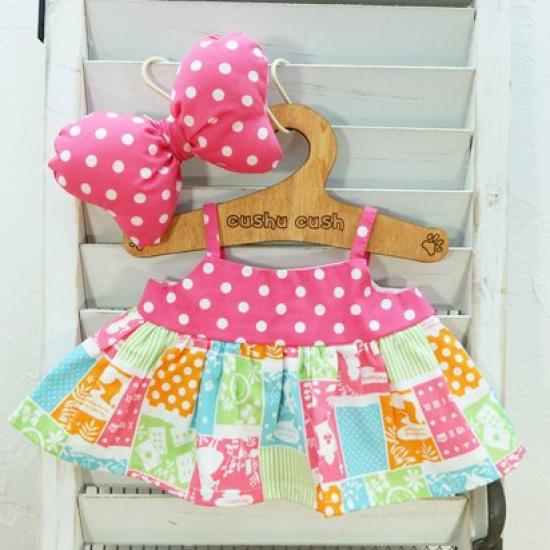 Unibear Unibear City Stuffed Toy Costume Clothes Dress Up Outfit Pudding Puffy Handmade Handmade Disney Bear Unibear Cushucush 136U Pop Camisole Dress