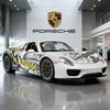 1/24 Porsche 918 Spyder Supercar Alloy Car Model Sound and Light Pull Back Children's Toy Collectibles Birthday Gift