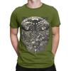 OPar-dessus le mur du jardin noir Drôle 100% Coton T-shirt oPar-dessus le mur Tops T-shirts Pour Unisexe