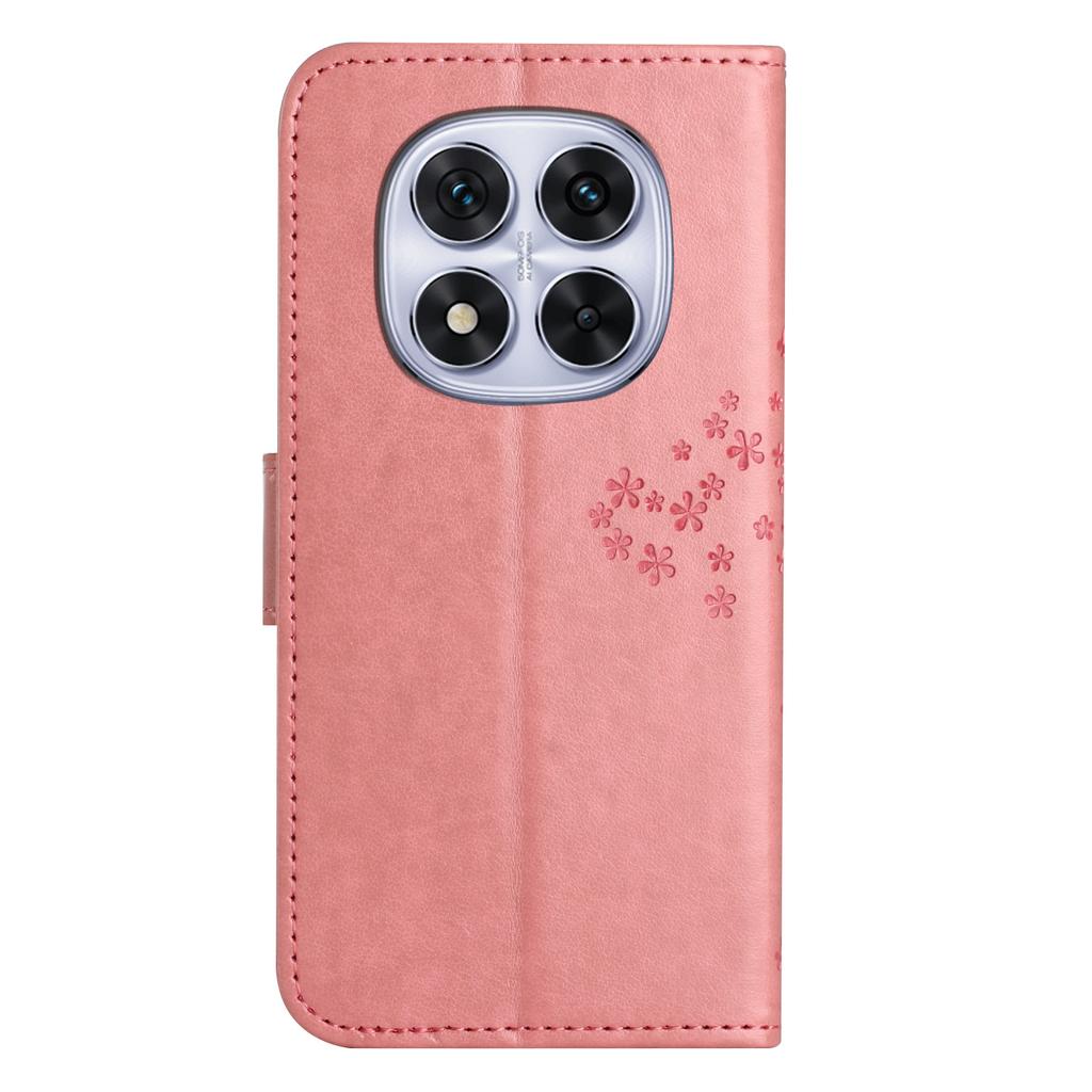 For Xiaomi Redmi Note 15 Pro 5G (Global) Case PU Leather Owl Tree Imprinted Wallet Phone Cover with Strap