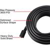 M22 Connector Pressure Washer Hose For Car Cleaning Rubber Construction Leak-proof Performance Steady Water Flow