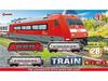 Electric Train With Cars Tracks Lighting Sound Toy