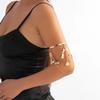 Exquisite Sequins Tassel Arm Chain Open Bangles for Women Sexy Boho Multi-layer Upper Arm Cuff Bracelet Wed Party Body Jewelry
