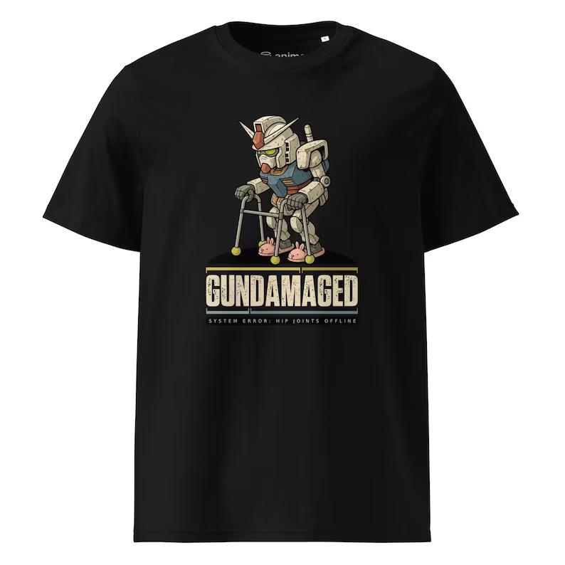 

2026 New Mobile Fighter Gundam Short Sleeve parent-child streetwear Breathable T-Shirt casual Top Y2k Top man and women Cloth... S разноцветный