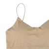 Women Bra Vest Seamless Padded Wireless Spaghetti Strap Full Cup Solid Color Summer Camis Tank Top