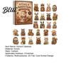 Miniature Animal Collection Knitting Advent Calendar 24 Acrylic Ornaments Cozy Autumn Knits Daily Surprise Calendar Cute Ornaments for Christmas