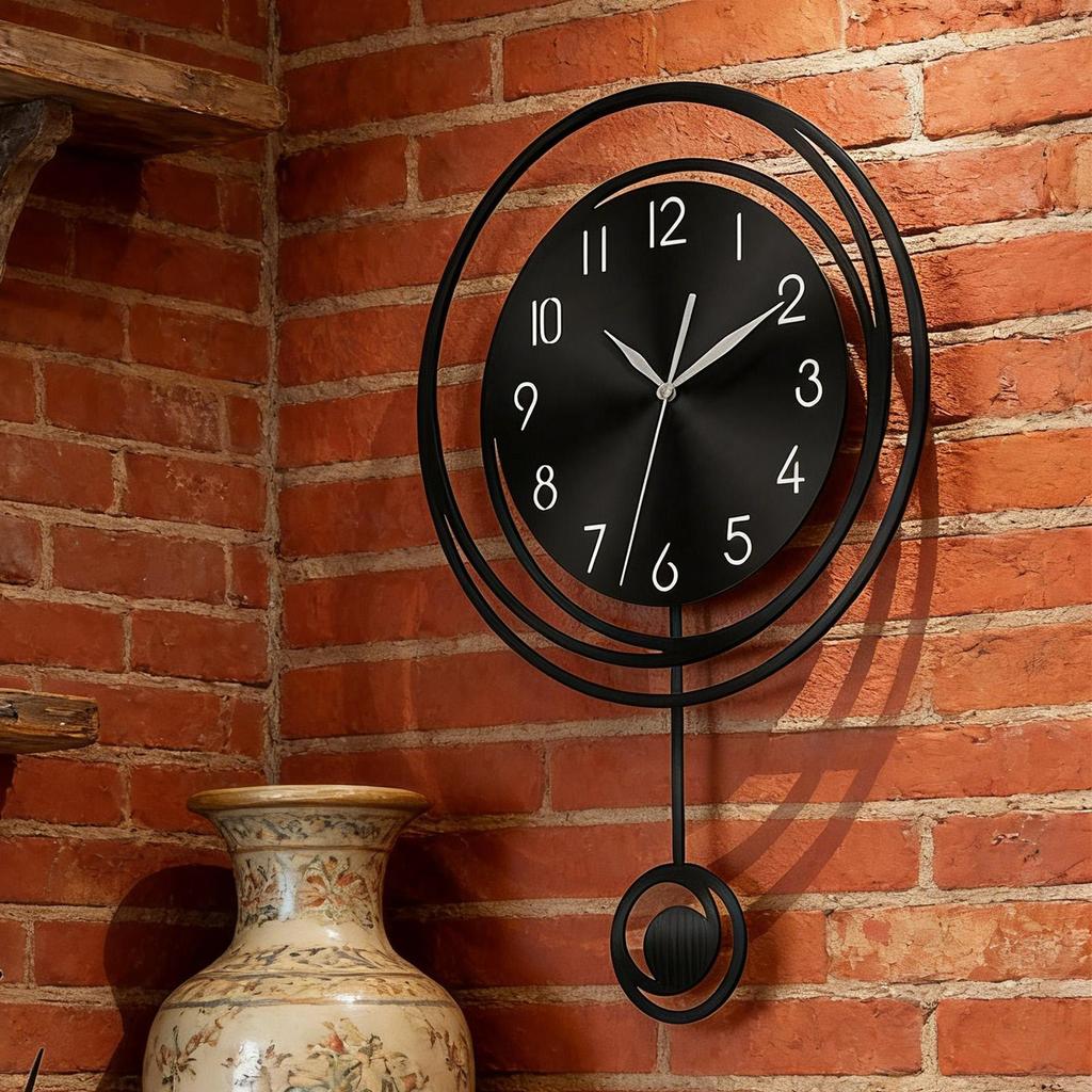 Modern Wall Clock Modern Clear Numbers Battery Operated Large Wall Clock Decorative For Bedroom Living Room Kitchen Bathroom