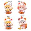 Chinese New Year Lucky Cat Figurine Car Dashboard Decoration Cute Decorative Resin Sculpture for Home Office Decor Accessory