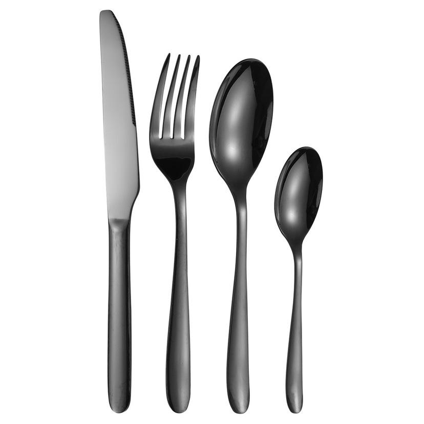 Thickened 304 stainless steel knife, fork and spoon dessert spoon high-end hotel light luxury restaurant Western tableware set