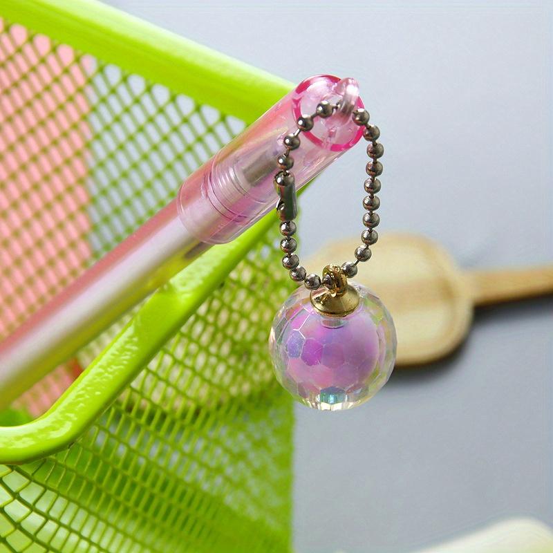 School season 10pcs 0.5mm creative universe ball lamp pendant pen high-value pendant gel pen small fresh stationery exam black water pen