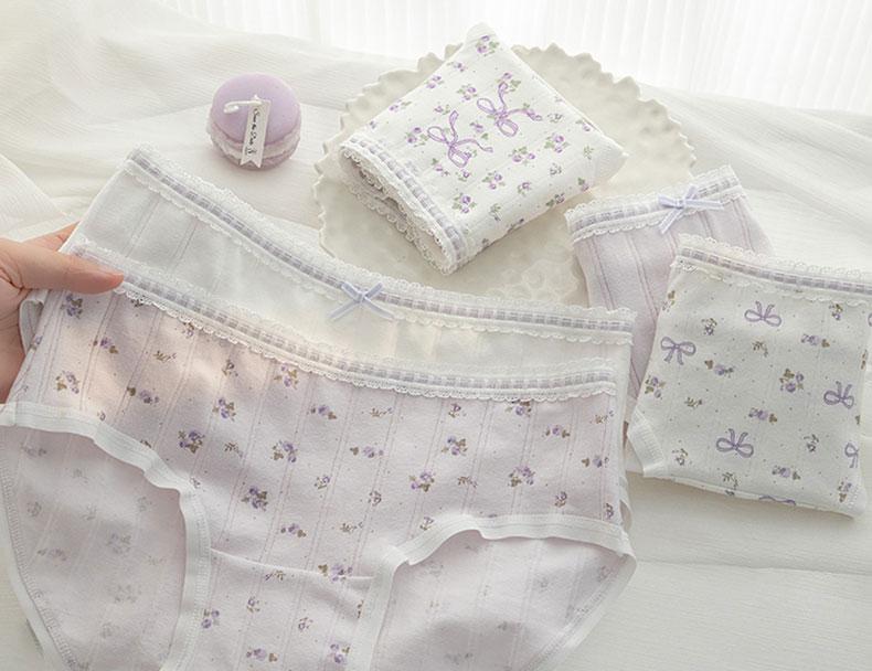 A-class baby cotton women's underwear 10A pure cotton antibacterial crotch breathable and skin friendly girl style triangle pants
