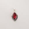 Pink Rubellite Gemstone 925 Sterling Silver Handcrafted Pendant 1.4" Anniversary Gift For Wife APP-4-7