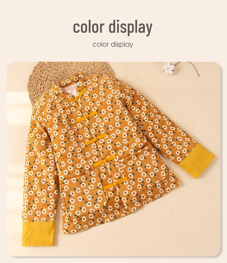 Winter New Chinese Style Pure Cotton Hand-Stitched Detachable Core Coat for Mothers