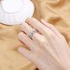 Lindon Classic Copper Alloy Zircon Ring Ladies Jewelry Wedding Promise Party Gift