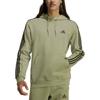 Adidas Essentials Fleece 3-Stripes Hoodie Men Hoodies Tent-Green JI6425