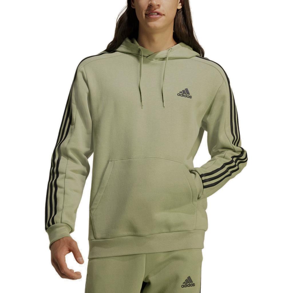 Adidas Essentials Fleece 3-Stripes Hoodie Men Hoodies Tent-Green JI6425