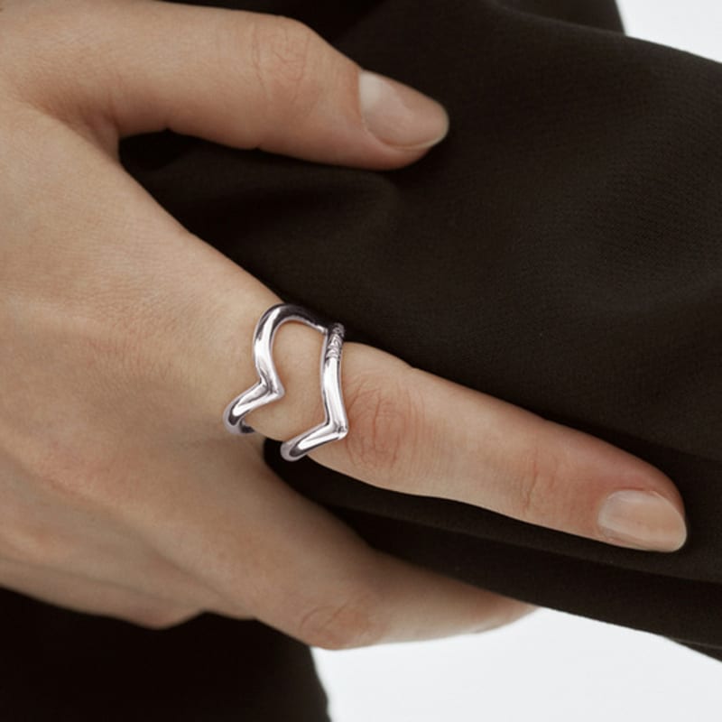 MOI studio Bague Cœur Cubique