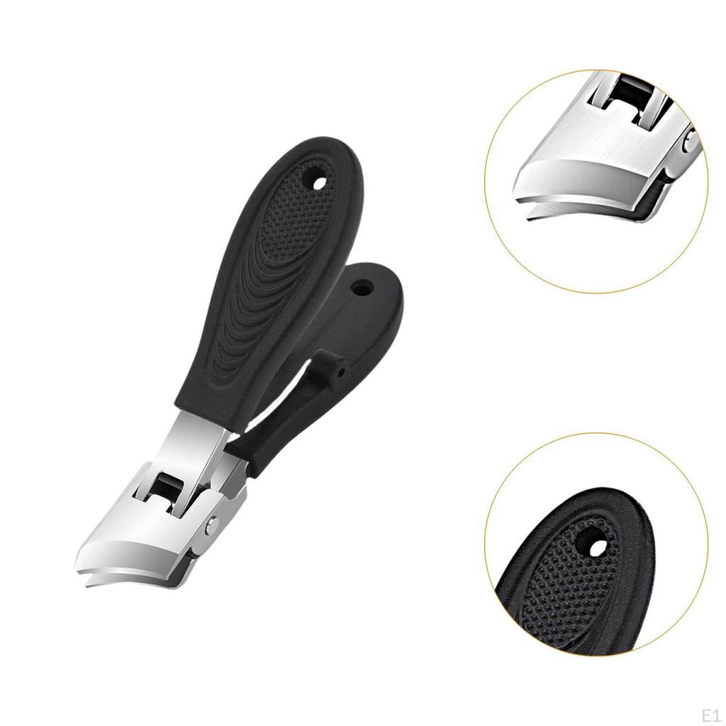 Curved Nail Clippers Fingernail Cutter Pedicure Tool Anti Splashing Wide Opening Trimming