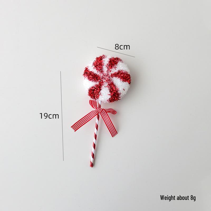 Festive Oversized Candy Cane Tree Ornaments - Creative Christmas Pendants