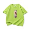 Kids Cotton T Shirt Floral Letter I Print Crew Neck Short Sleeve Tee Casual Boys Girls Summer Tops