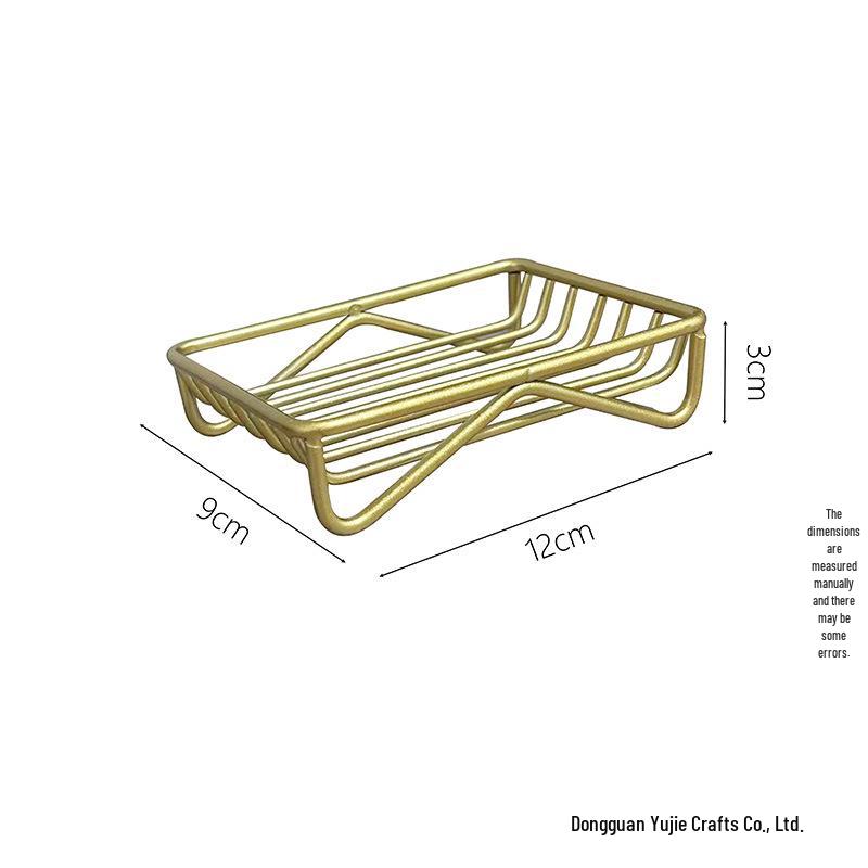 Modern Stainless Steel Soap Holder with Draining Design for Washbasins