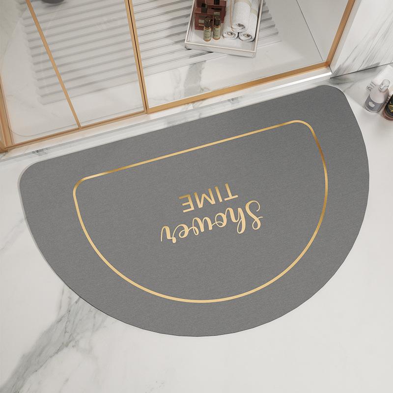 Nordic Diatom Mud Mat Bathroom Moisture-wicking Non-slip Mat Home Toilet Entry Toilet Door Quick Drying Mat Durable