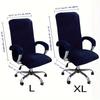 3 Stück/Set Samt Plüsch Stretch Computer Büro Stuhlbezug mit Armlehnenbezug, Einfarbiger Spandex Sessel Überwurf, Abnehmbar