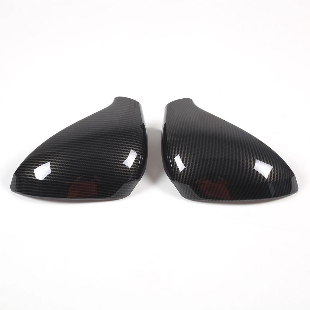 For Peugeot 207 308 2006-2014 ABS Carbon Fiber Style Car Side Door Rearview Mirror Cap Cover Trim Auto Exterior Accessories
