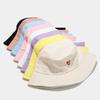 Summer Sun Protection Cotton Embroidered Bucket Hat For Women Casual Outdoor Fashion