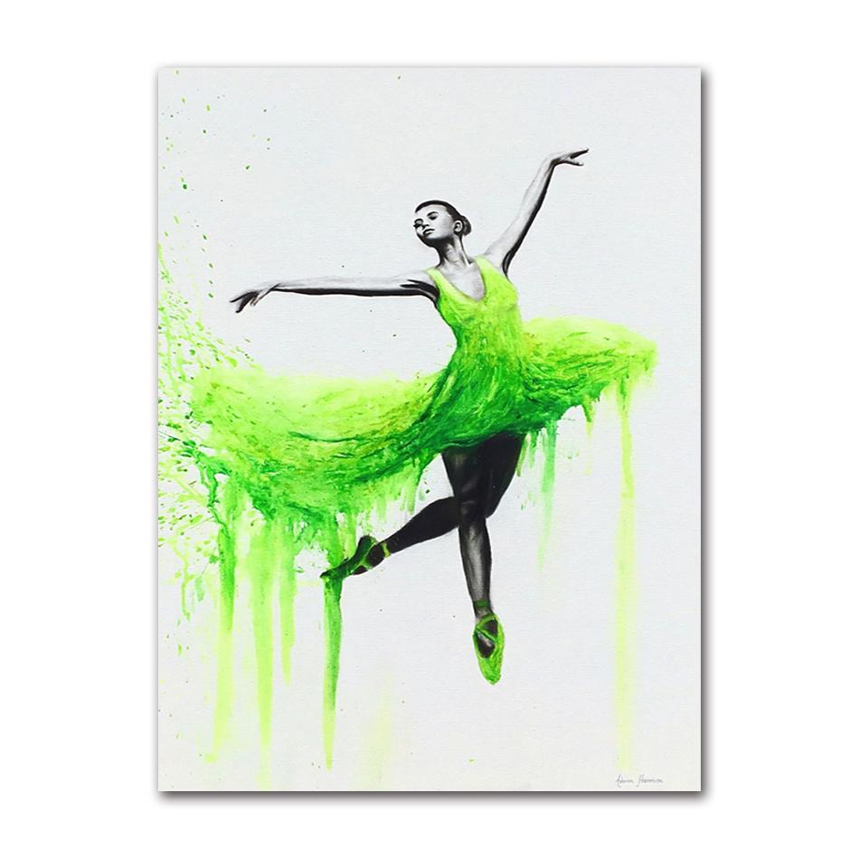 Modular Pictures Ballet Posters and Prints Dance Girl Canvas Painting Home Wall Decor HD Printed Elegant Dancing Ballerina