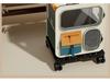 Portable Multifunctional Cat Carrier with Wheels - Transparent Backpack & Large Capacity Trolley Case