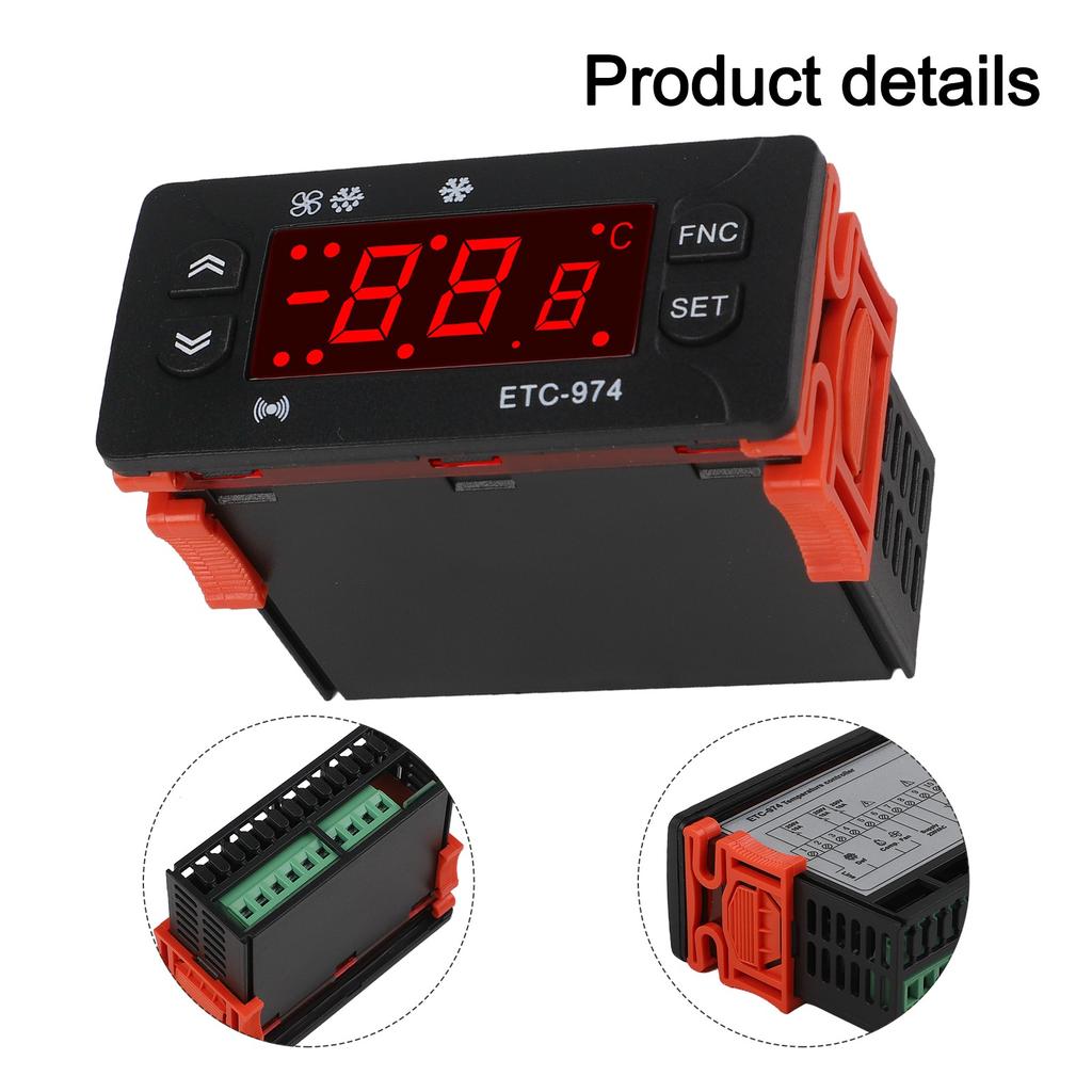 Temperature Measurement Device Digital Temperature Controller Display Resolution 1 C 0.1 C Monitoring System For Environments