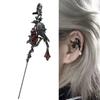 Gothic Charming Ear Delicate Moon Ear Hook Piercing Crow Cross Earring Hooks for Women Wedding Jewelry Accessories
