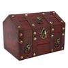 Wooden Vintage Storage Box Antique Decoration Retro Elegant Treasure Chest Storage Box with