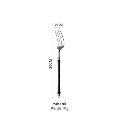 ZISIZ Retro Japanese Stainless Steel Dinner Fork Set