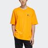 Adidas Neo Game Letter Pattern Sports T-Shirt Unisex Tops Orange Yellow HC9749
